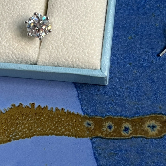 Diamond 4 ct tw round brilliant cut lab grown stud diamond earrings certified - Picture 6 of 12